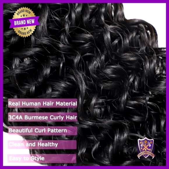 100% Virgin Remy Human Hair Extensions 20 22 24 Inch 3 Bundles Curly